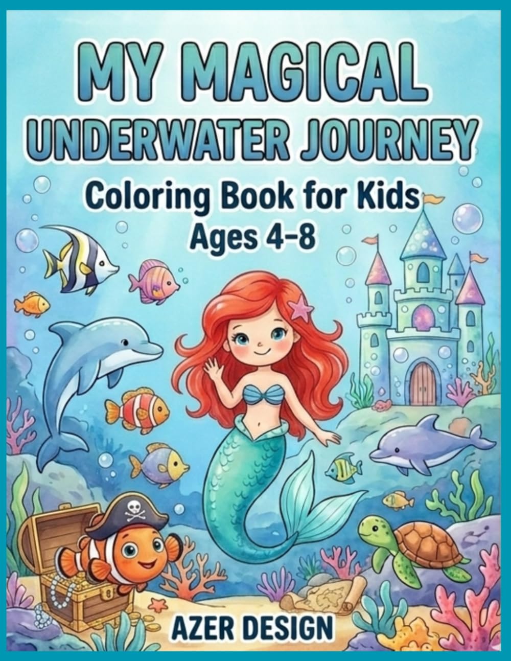 MY MAGICAL UNDERWATER JOURNEY: Simple & Cute Ocean Coloring Book