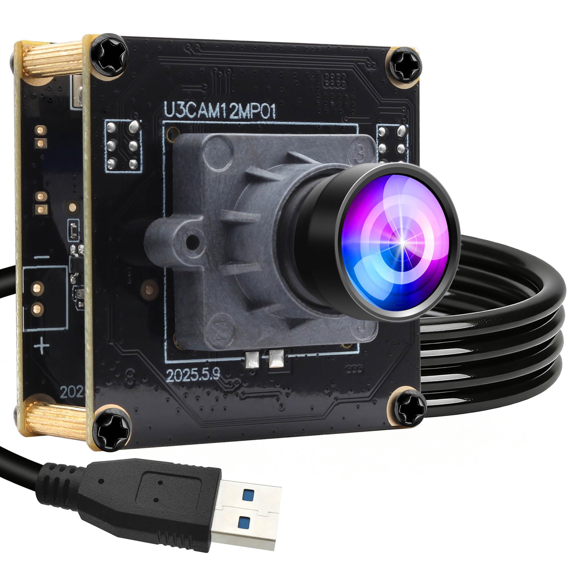 Amazon.co.jp: ELP 高速230FPS USB3.0 Webカメラモジュール広角100°(H