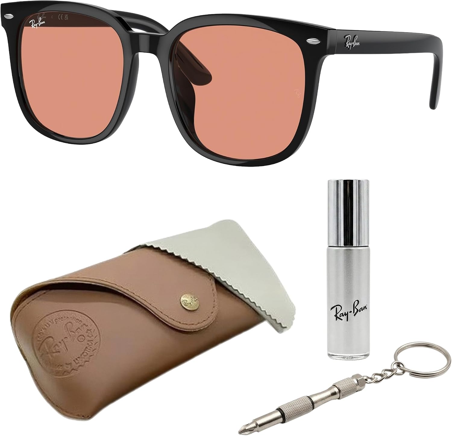 Amazon | Ray-Ban(レイバン) RB4401D スクエア型サングラス 男女兼用