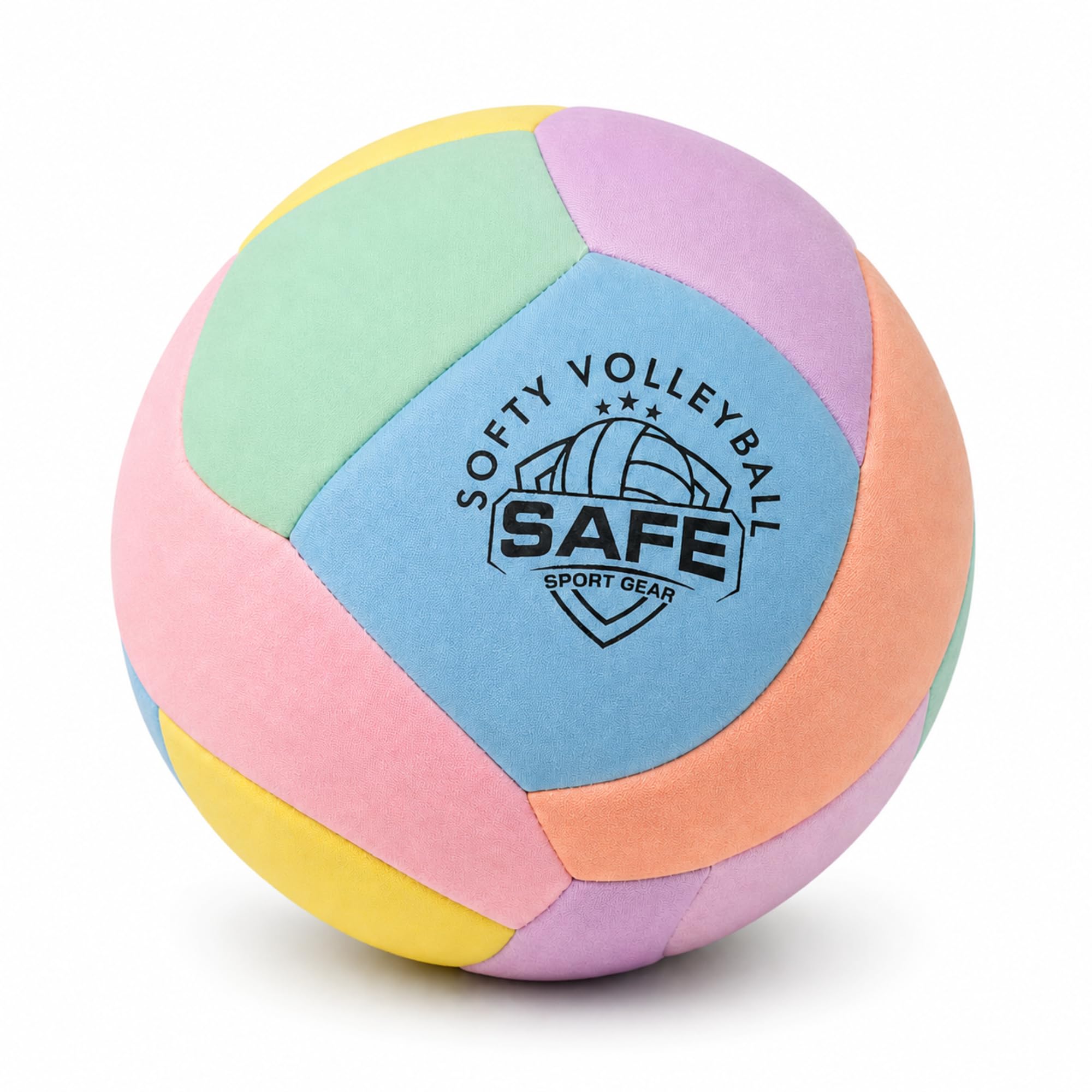 Safe Sport Gear Softy Volleyball - Super Soft Designed for Pain-Free Play - Awesome Kids Indoor Ball with a Realistic Feel and Bounce - Perfect Ball for House (Softy Volleyball Pink)