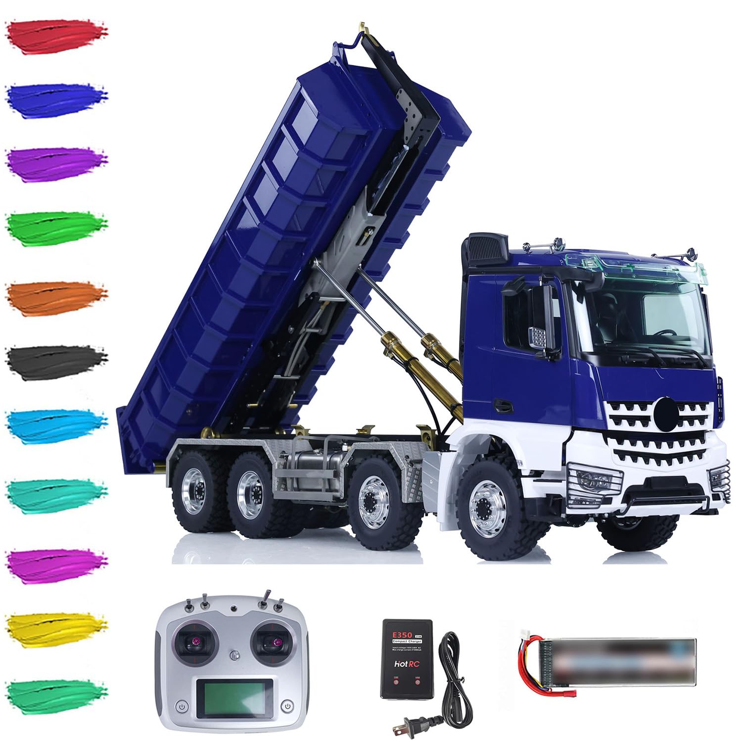 TOUCAN RC HOBBY LESU 8X8 RC Camion benne basculante hydraulique 1/14 modèle de voiture TOUCAN RC HOBBY LESU 8X8 RC Camion benne basculante hydraulique 1/14 modèle de voiture