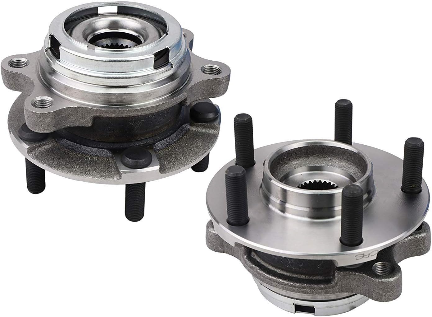 Bodeman - Pair 2 Front Wheel Hub and Bearing Assembly for Infiniti FX50 FX45 EX37 G35 M45 M37 G37X EX35 M56 Q40 Q50 QX50 QX70 - AWD Only