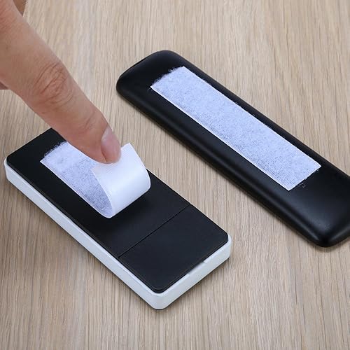 Miniatura 2 de Rollo de cinta autoadhesiva de velcro Aiex, bucle y gancho, de 39.37 pies, con tijeras de regalo, Blanco