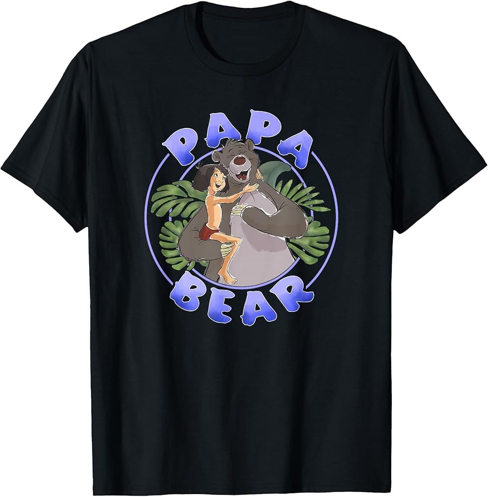 Jungle Book Mowgli &amp; Baloo Papa Bear T-Shirt