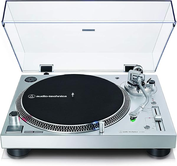 Audio-Technica AT-LP120X Giradischi a Trasmissione Diretta Argento