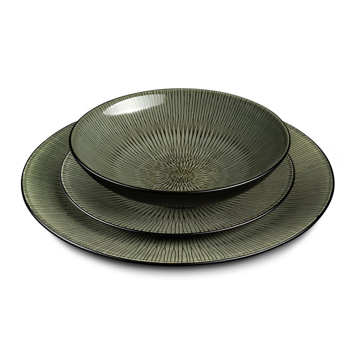 Médard de Noblat Hypnose Kaki - Piatto dessert 20,5 cm (confezione da 6)