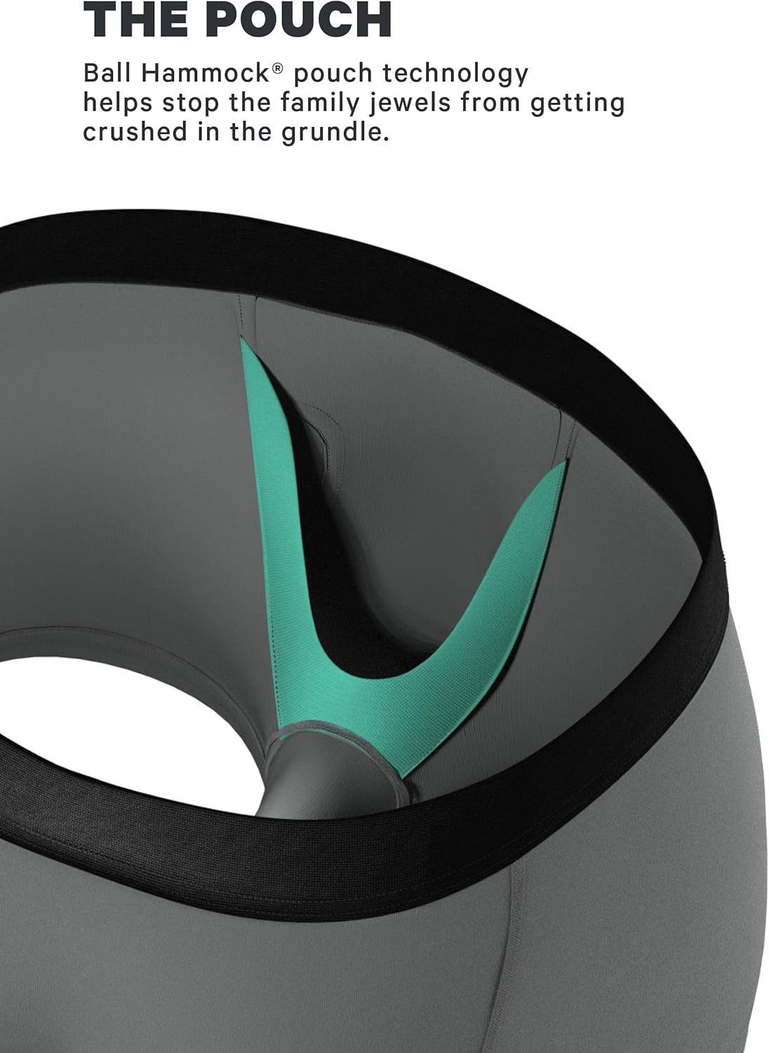 Shinesty Ball Hammock Mens Trunk Underwear with Pouch for Balls, Ultra Soft, Moisture-Wicking, Modal Underwear, 3-Inch Inseam - Image 2