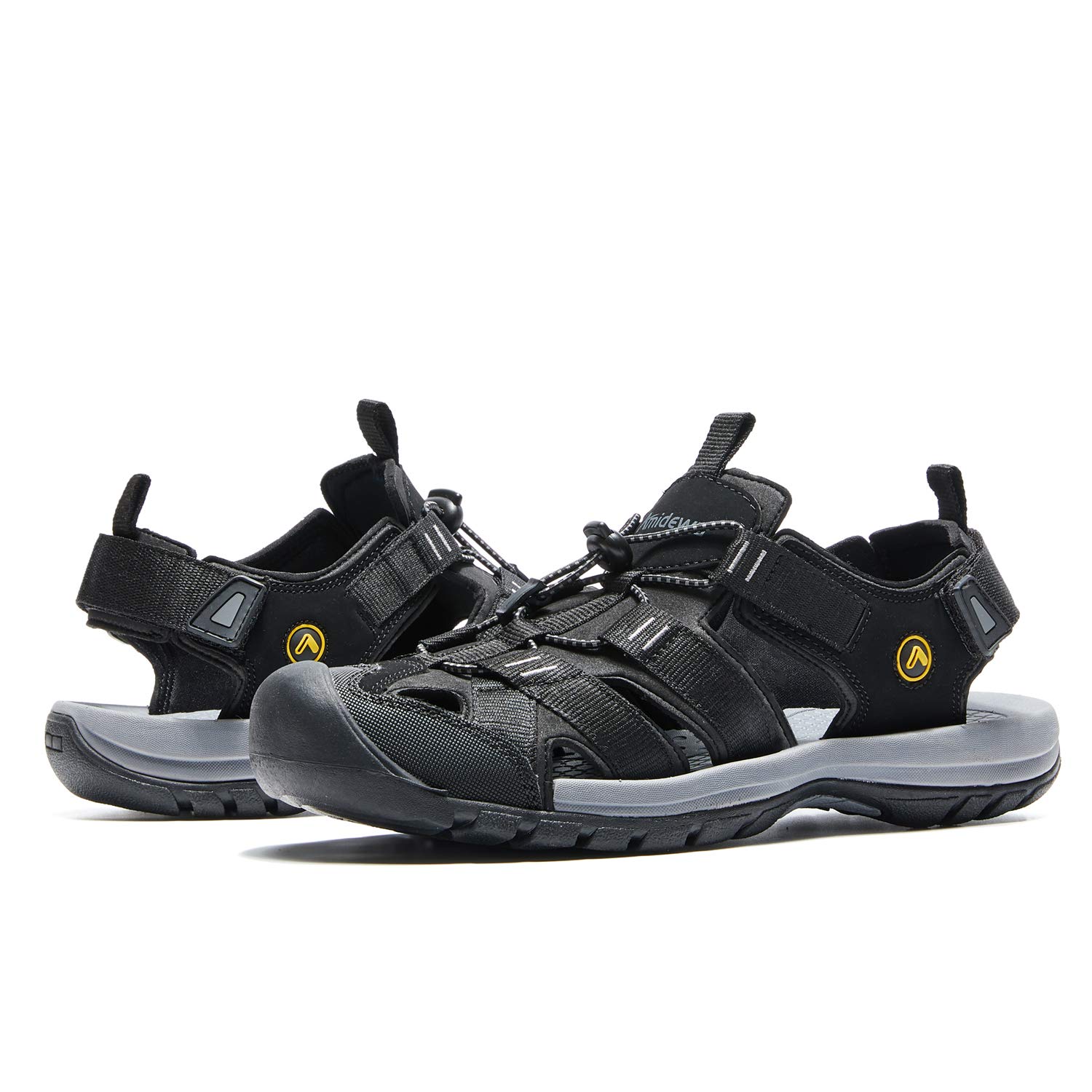 Men's Hiking Sandals Closed Toe Adjustable Outdoor Sport Water Shoes for Athletic Fisherman Beach Walking
