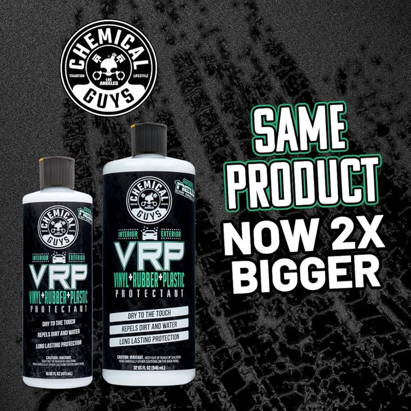 Chemical Guys VRP, New Car Scent - Vinyl, Rubber and Plastic Protectant, Super Shine Dressing for Tires, Trim and More, Safe for Cars, Trucks, SUVs, & More (32 Fl oz) - TVD12132 32 oz (Pack of 1)