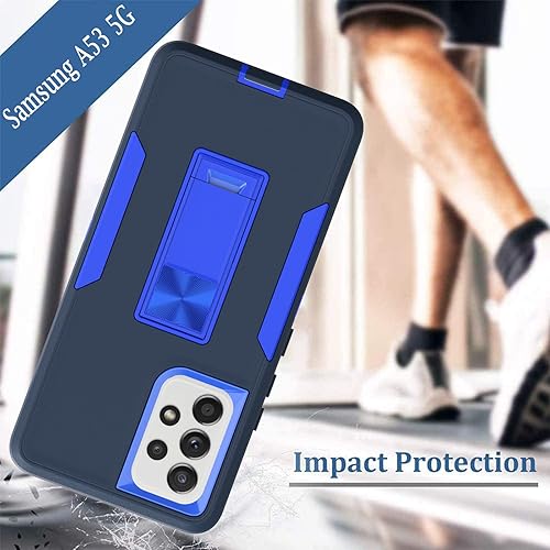 Miniatura 5 de MDCN Funda para Samsung Galaxy A53 5G, grado militar resistente con protector de pantalla HD, anillo magnético, soporte de coche, protección para