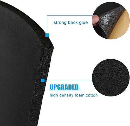 Miniatura 3 de uxcell 197mil 16.7 pies cuadrados de espuma de célula de coche 0.197 in aislamiento aislamiento aislamiento Mat espuma de alta densidad calor sonido