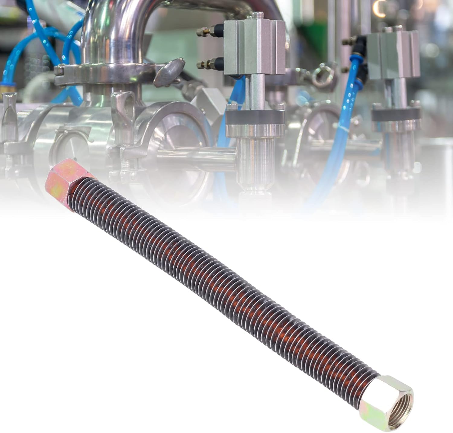Air Compressor Exhaust Tube Discharge Hose Connector Pipe Connecting Tube 12mm Accessory Thread Interface: 3/4-16UNF Air-Compressor Accessories(Head tube 2051/3065),Pneumatic Auxiliary Components