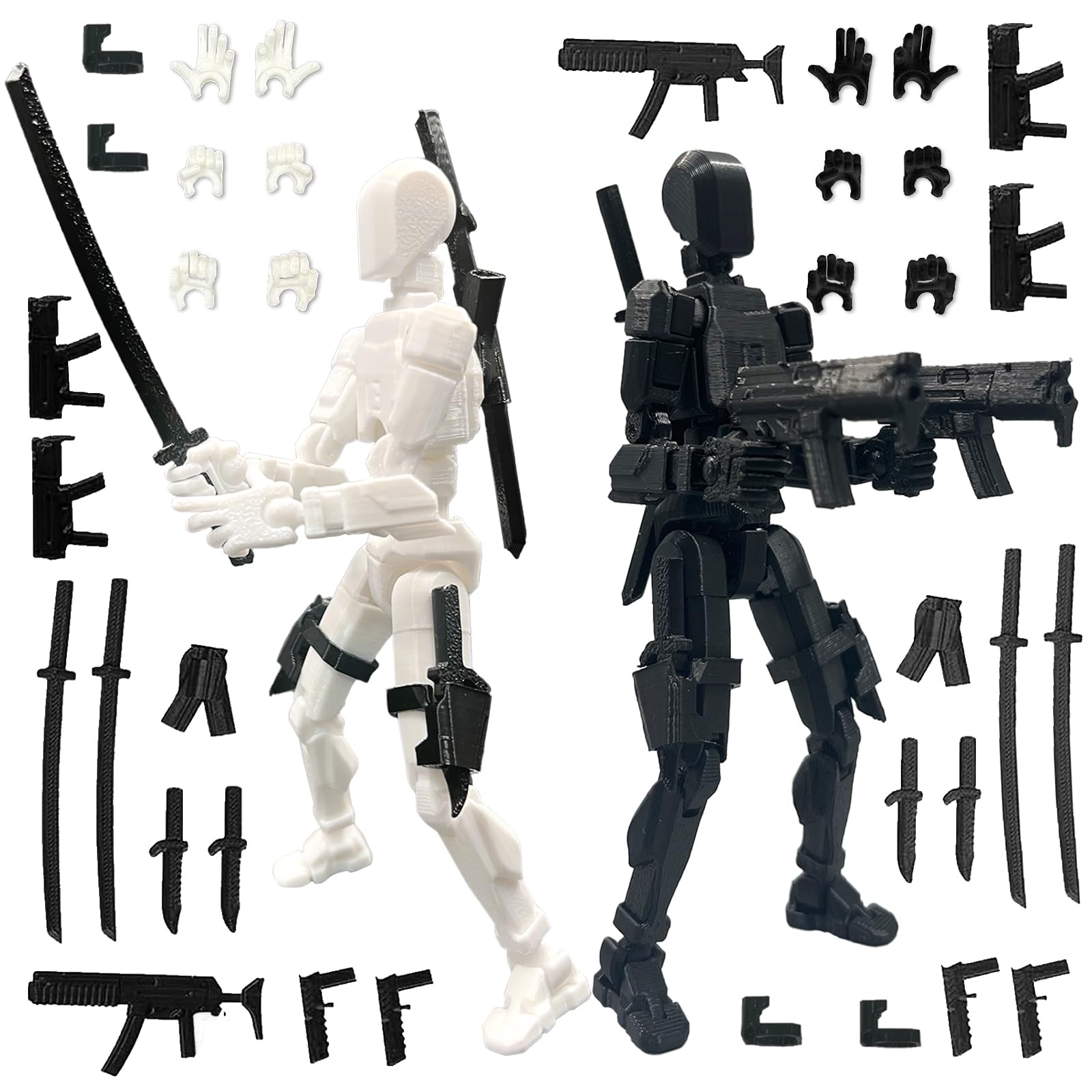 Amazon.com: T13 3D Action Figure Set (Assembly Completed), 3D