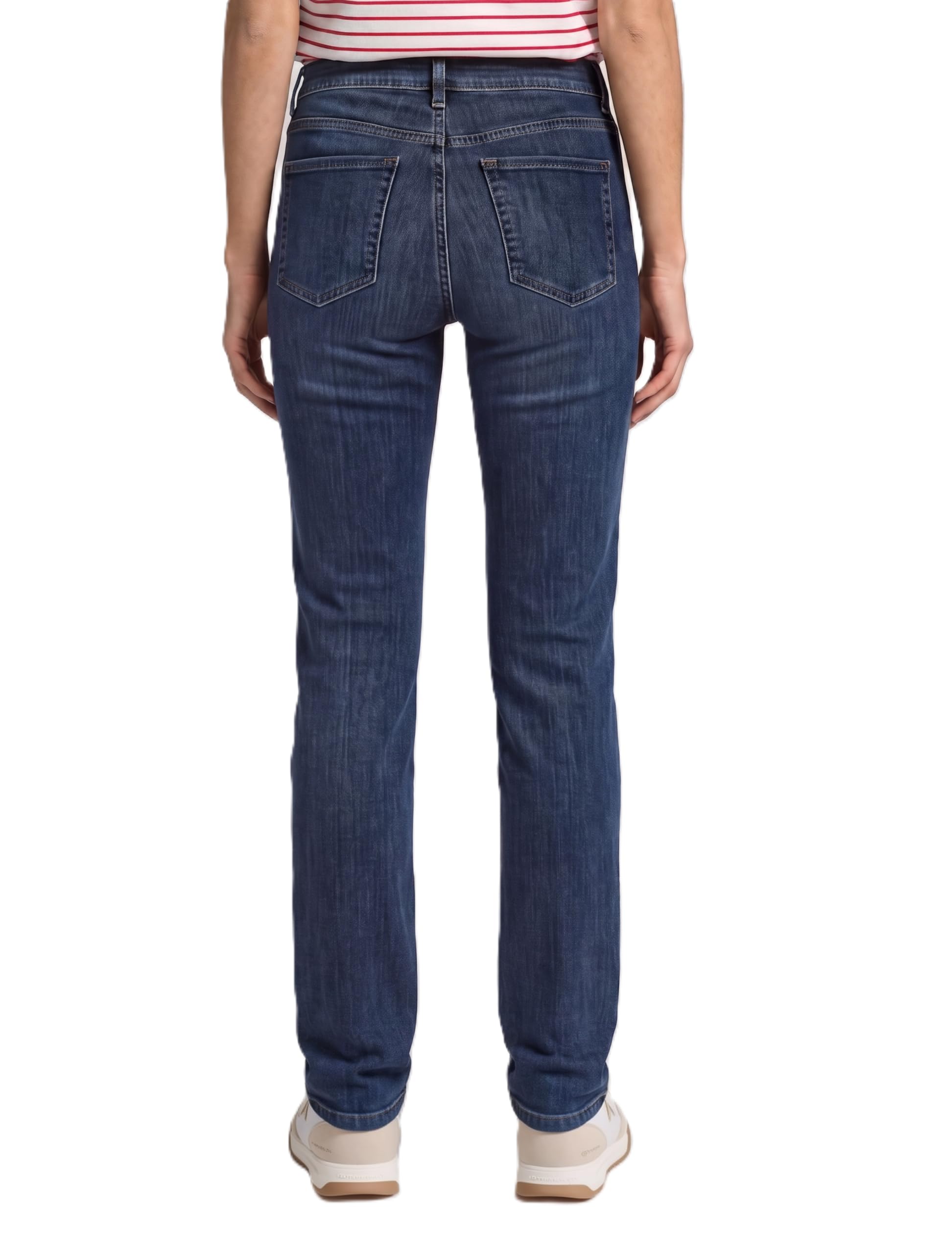 TOM TAILOR Damen 1008119 Alexa Straight Jeans, 10282 - Dark Stone Wash Denim, 34W / 30L EU – Ansicht 3
