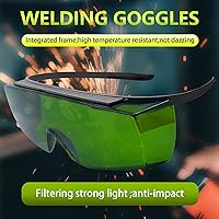 Vista 6 de Gafas de seguridad para soldadura, gafas de seguridad integradas envolventes, sombra 8 gafas para corte de plasma, nuevo en 2023
