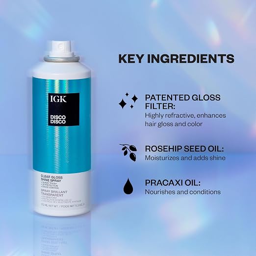 IGK Disco Disco Spray Brillo Transparente miniatura 3