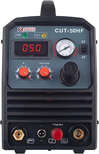 Miniatura 3 de Amico CUT-50HF, cortador de plasma de arco piloto sin contacto de 50 amperios, Pro. Voltaje ancho de 95 ~ 260 V, máquina de corte limpio de 3/5