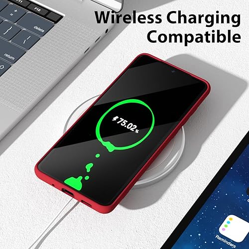 Miniatura 7 de oakxco Funda para teléfono Samsung Galaxy S20 Ultra con agarre de silicona líquida, bonita funda delgada y delgada de goma suave de poliuretano