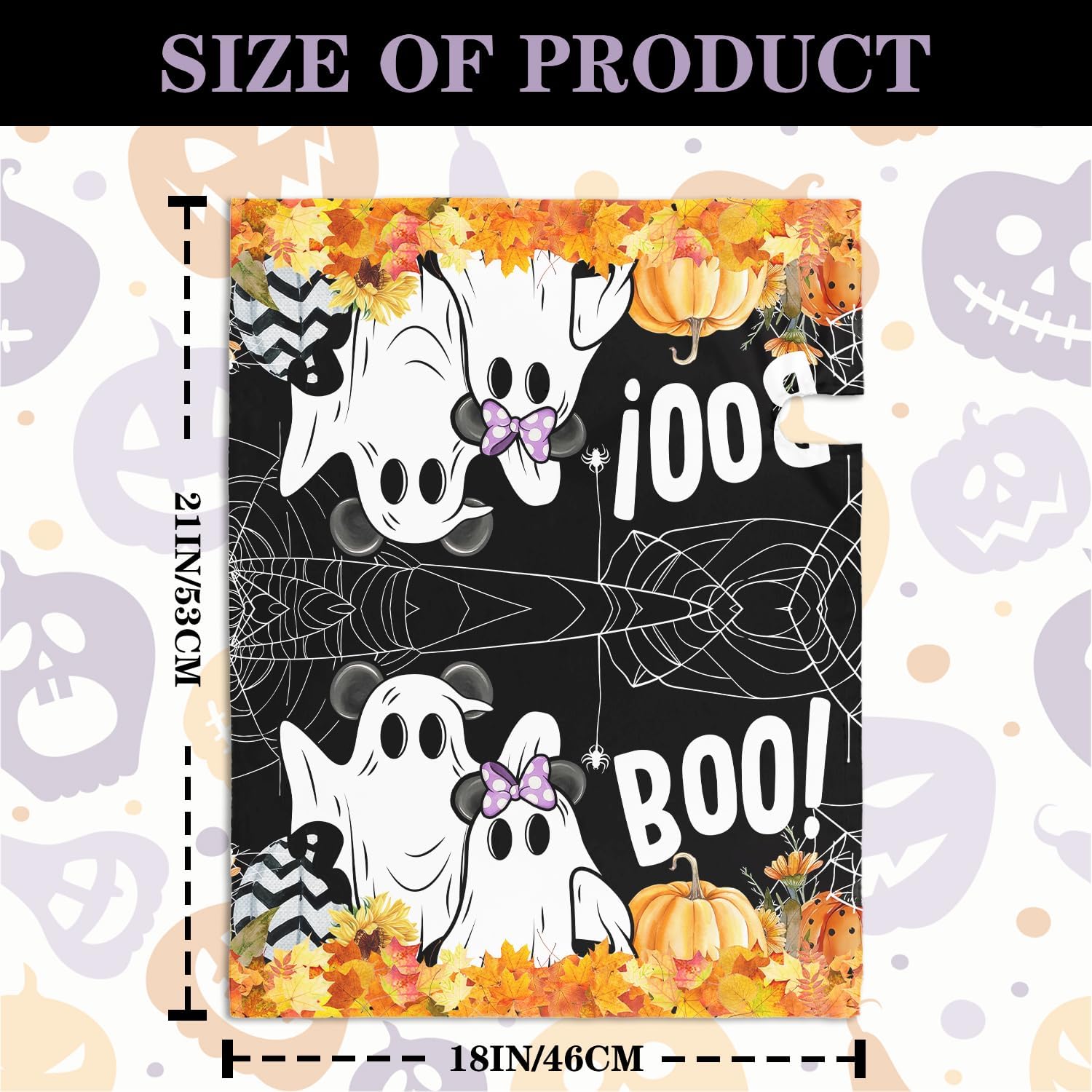 Halloween Mailbox Covers Cute Mouse Ghost Mailbox Cover Magnetic Size 21x18inch Autumn Halloween Letter Post Box Cover Wrap for The Holiday Season Decor