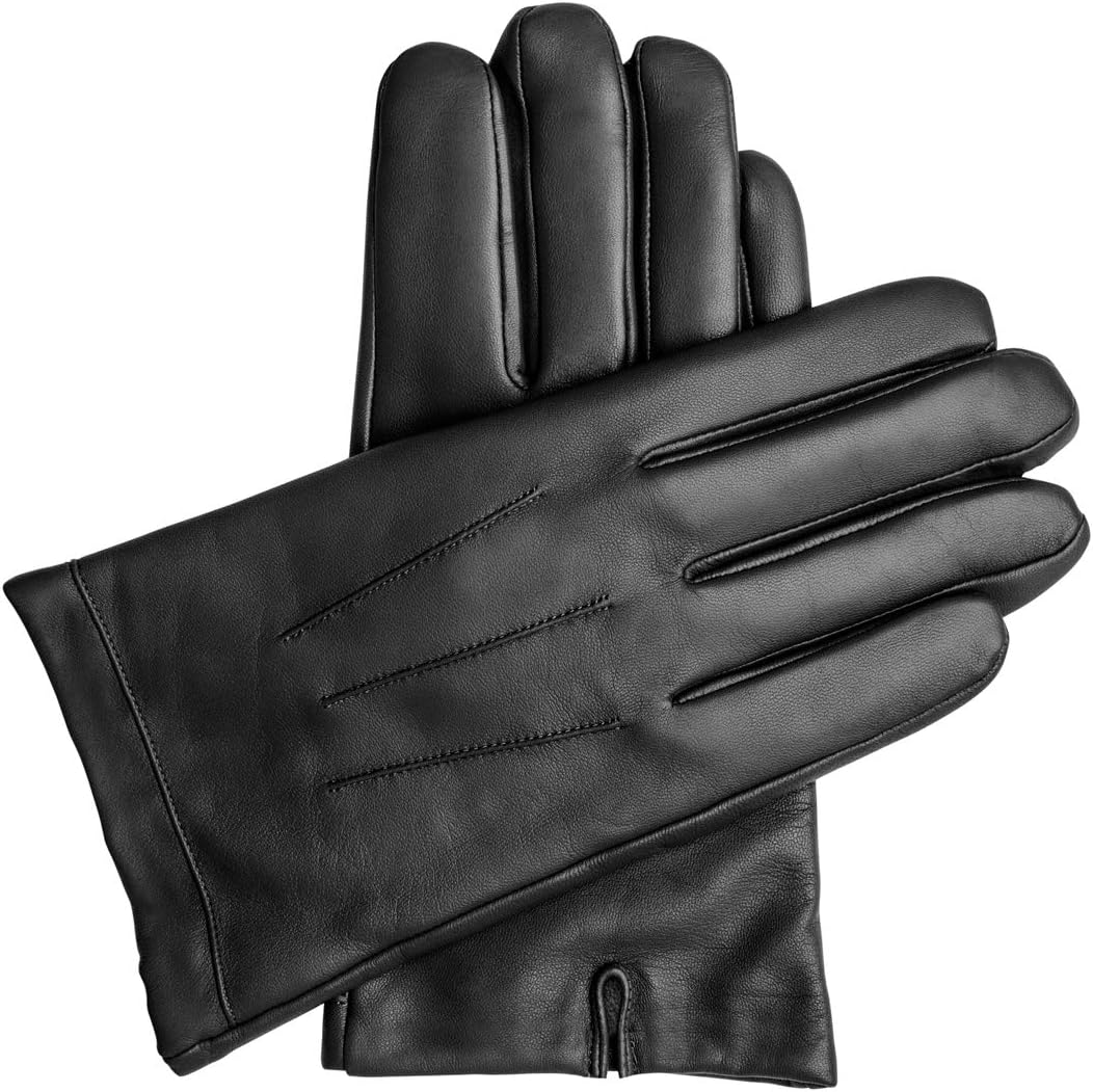 Downholme Vegan Leather Gloves for Men
