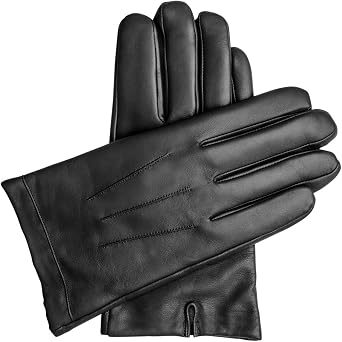 Downholme Vegan Leather Gloves for Men