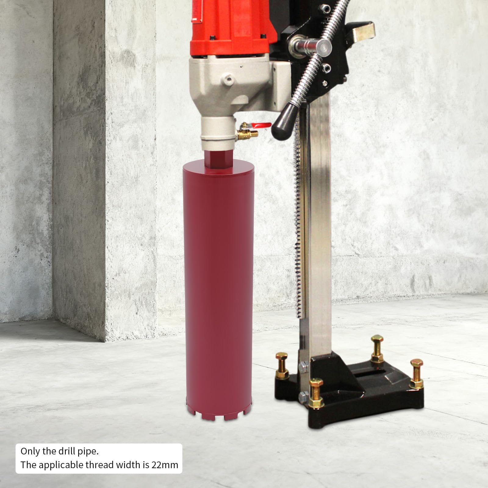 Diamentowa koronka wiertnicza rdzeniowa, wiertło rdzeniowe do wiertarki rdzeniowej z turbo Ø 112 mm koroną wiertniczą - długość użytkowa 410 mm - wiertło rdzeniowe wiertło do otworów do muru, granitu