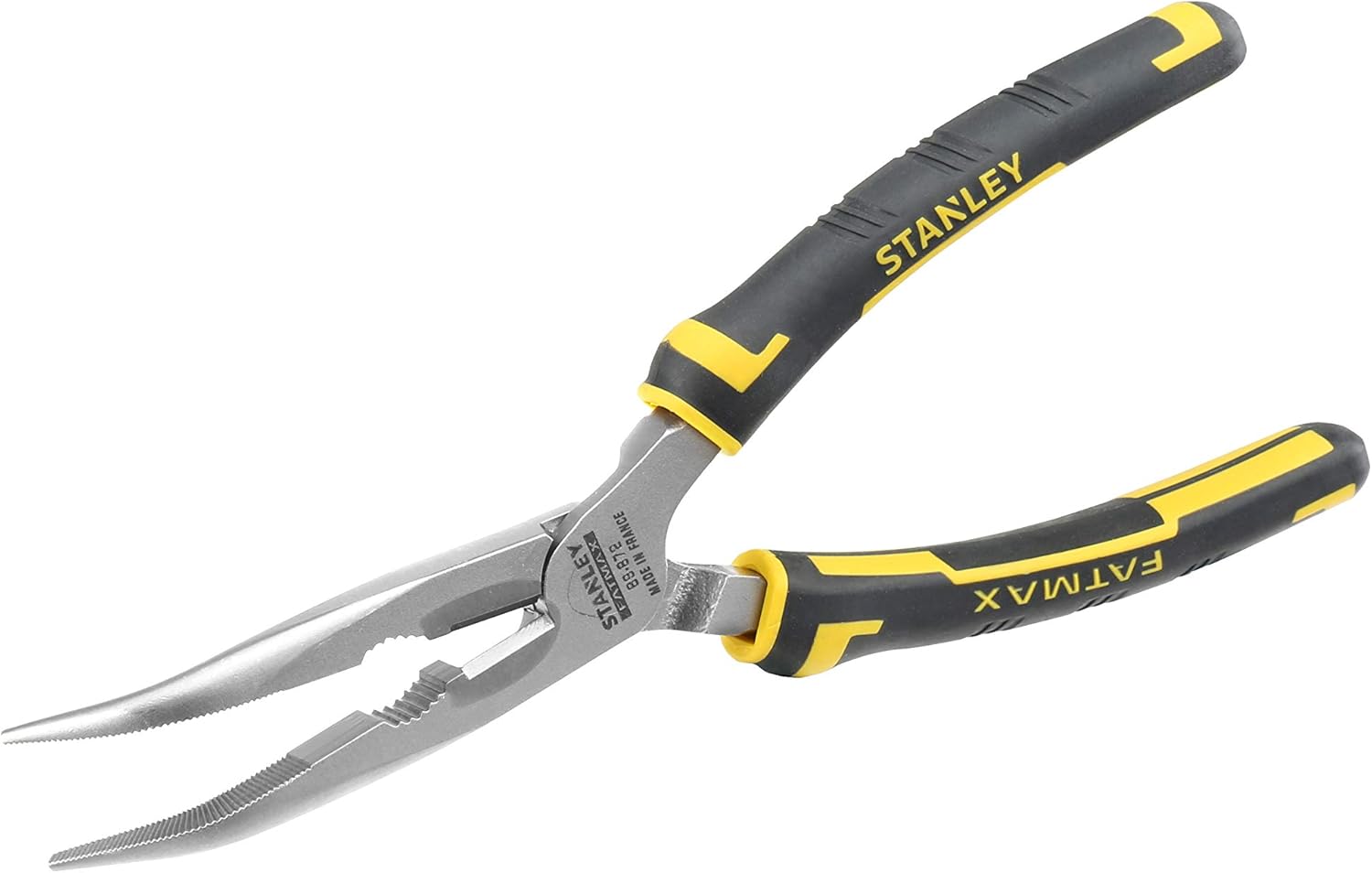 Stanley 0-89-872 Long Nose Plier bent, Black/Yellow