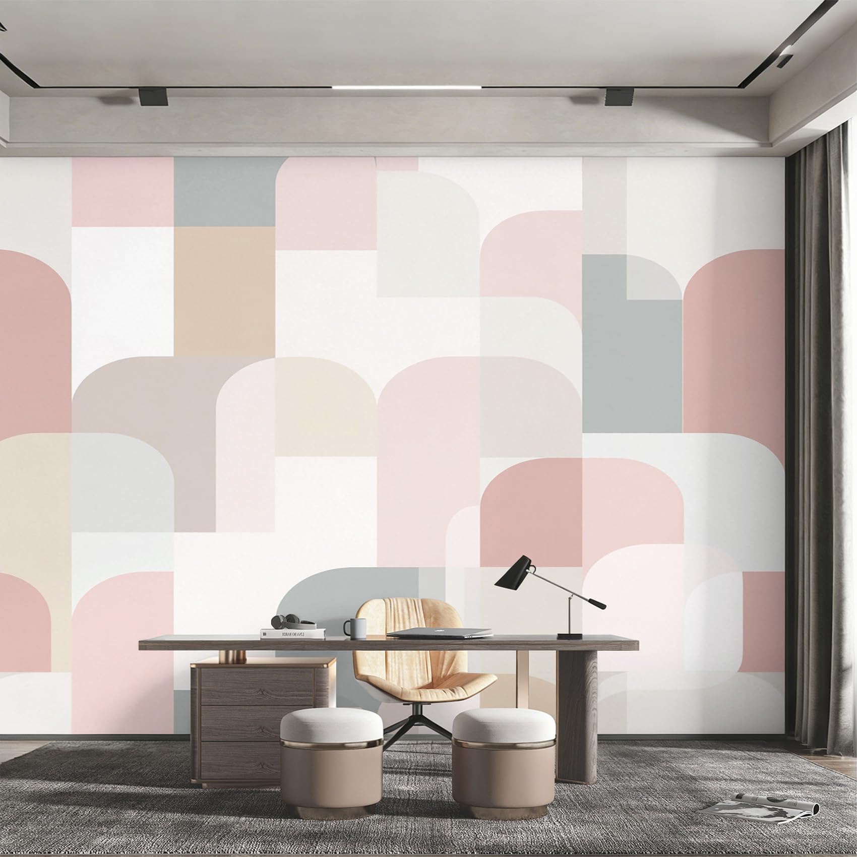 Papier Peint Intissé Panoramique Abstrait et Graphique 250x175 cm Modèle W52