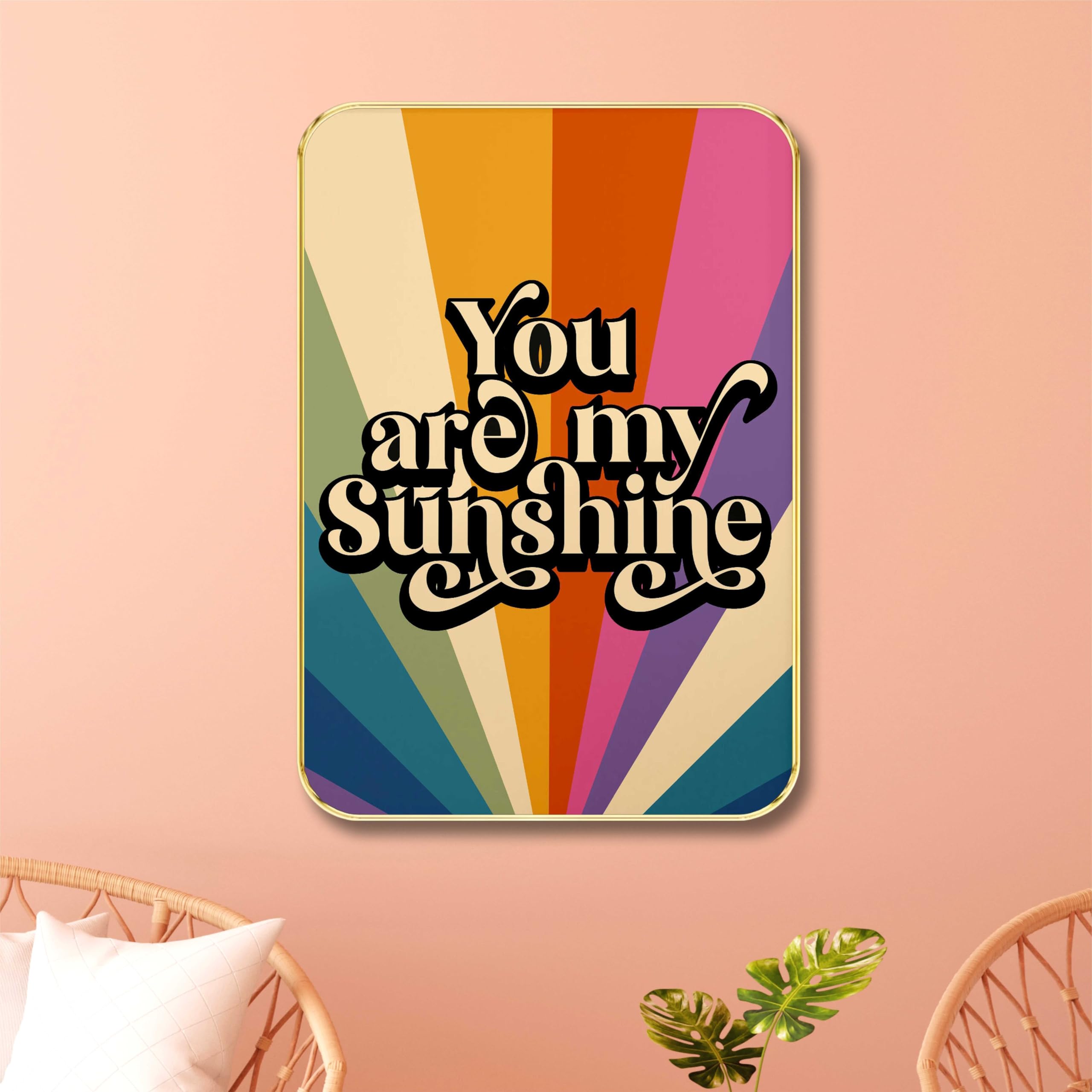 You Are My Sunshine Wall Art - Retro Poster -2 You Are My Sunshine Wall Art - Retro Poster -2