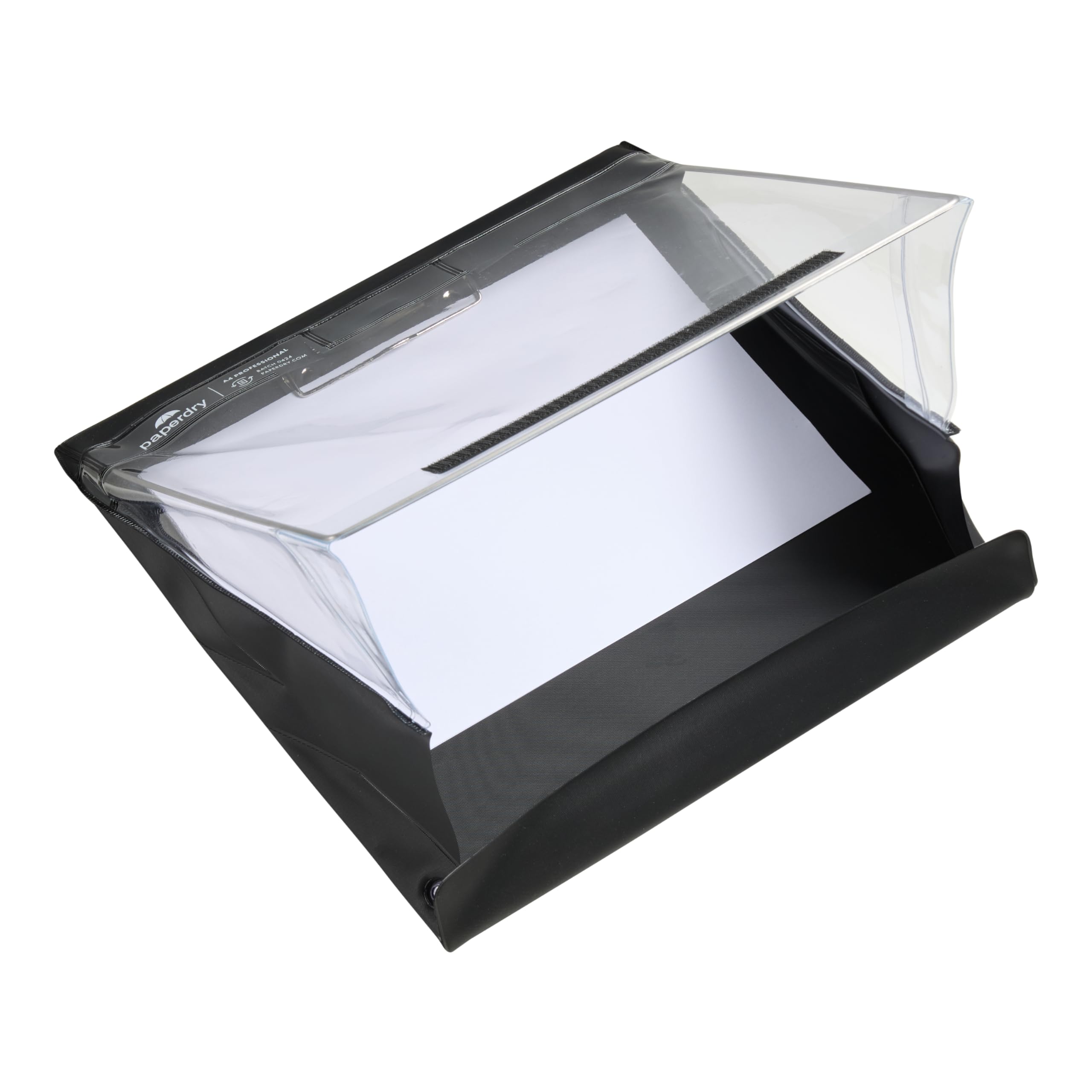 Waterproof Clipboard A4 Professional Dual Portrait and Landscape by Paperdry, Black