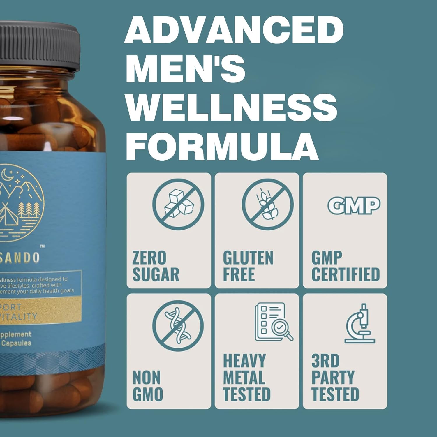 Advanced Supplement, Energy Dietary Supplement – Energy, Endurance, Sleep - 60 Capsules (1PCS) - Image 3