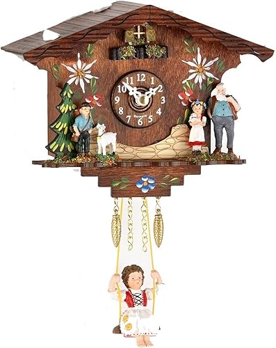 Trenkle Kuckulino - Reloj de la Selva Negra con Movimiento de Cuarzo y Campanilla de Cuco TU 2048 SQ