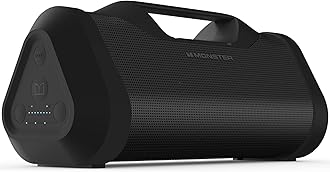 Monster Portable Wireless Bluetooth Speaker, 120W Rechargeable Wireless Boombox, USB Charge Out, IPX5 Water Resistant, (Monster Blaster 3.0)