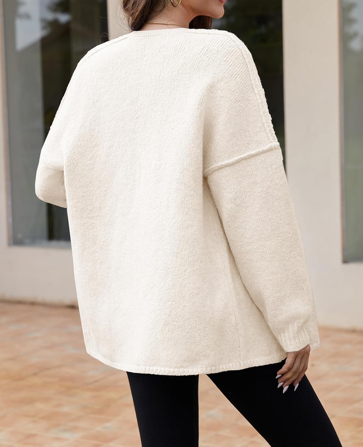 UNCLECAT Oversized Cardigan Sweaters for Women - 2025 Open Front Chunky Knit Long Sleeve Loose Fall Coats - Image 5