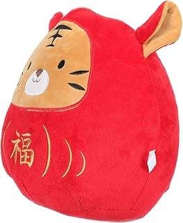 Amosfun 1Pc Ano Do Tigre Brinquedo De Pelúcia Decorações De Carro De Pelúcia Decoração De Natal De Pelúcia Para Decoração De Carro 2022 Mascote Animal Boneca Ano Tigre Forma Boneca