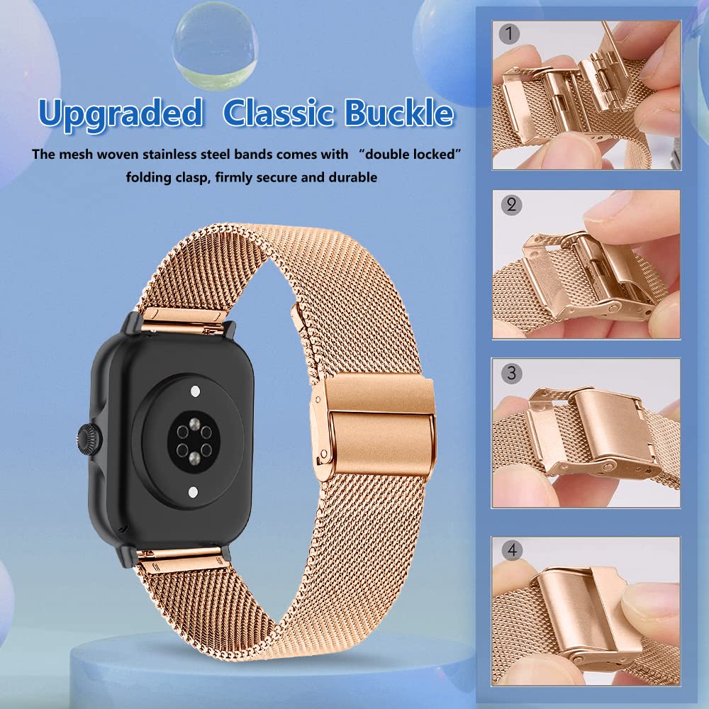 KeeFos 20MM Cinturino per Amazfit T-Rex 3 Pro 44mm/Active