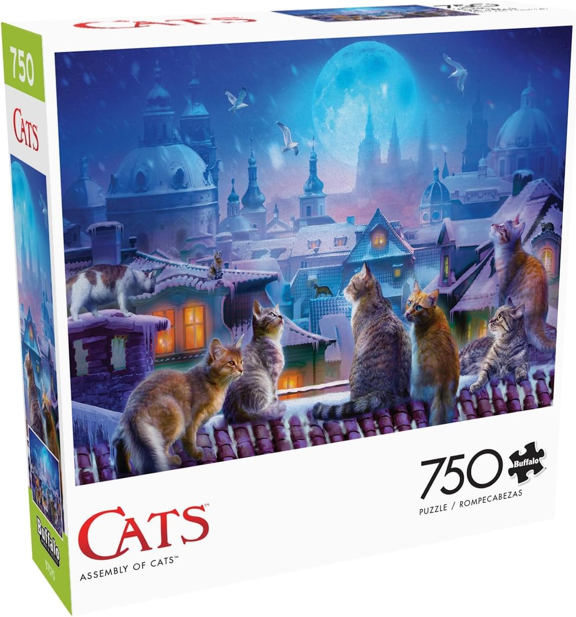 Buffalo Games - Assembly of Cats - 750 Piece Jigsaw Puzzle for Adults Challenging Puzzle Perfect for Game Nights - Finished Size 24.00 x 18.00