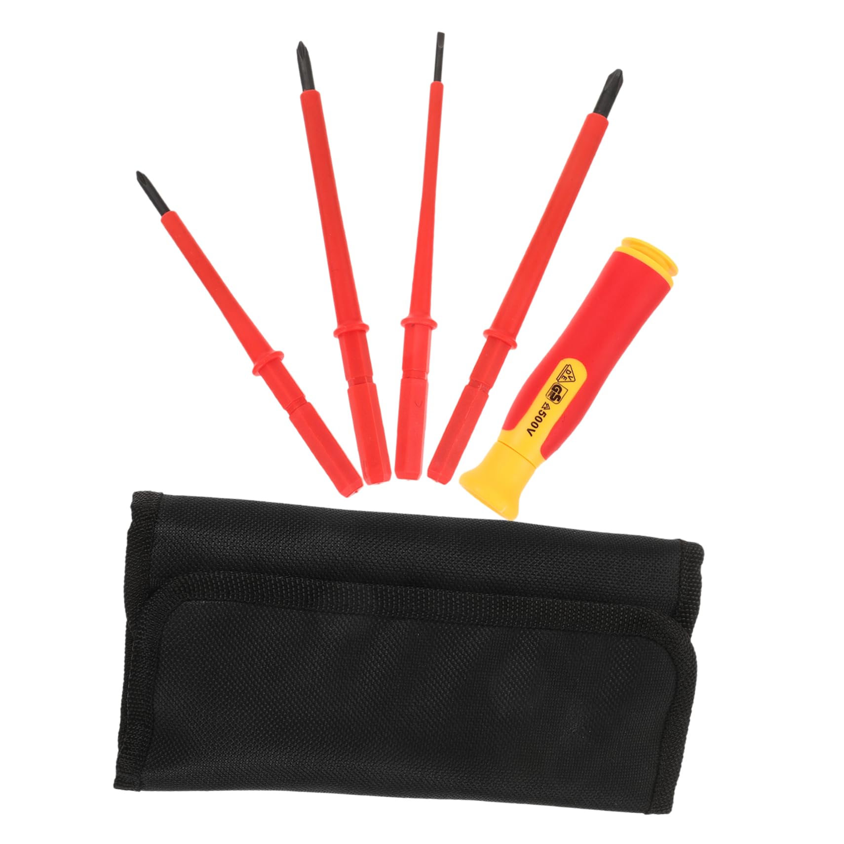 SHINEOFI 5 Set Cacciaviti Isolati per Elettricisti Kit Professionale Strumenti Elettrici per Manutenzione e Riparazioni Domestiche per Elettricisti e Appassionati da Te Trasporto Facile e