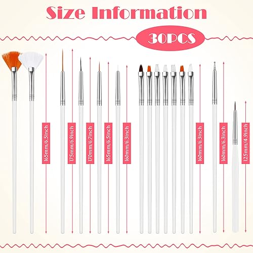 Miniatura 8 de 30 pinceles de decoración de tartas, pinceles de pintura de alimentos, brocha de fondant de múltiples funciones, pinceles de galletas, juego de