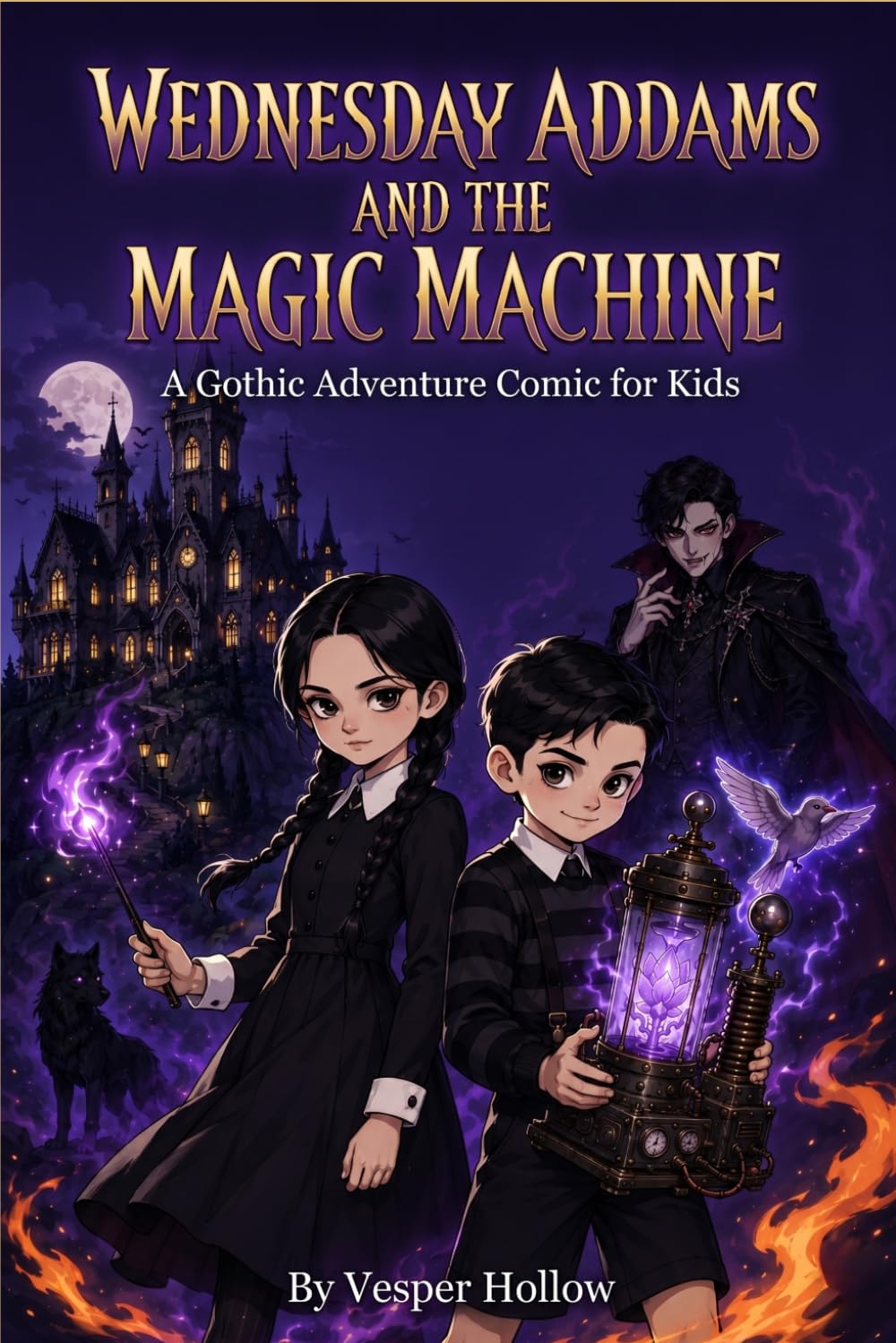 Wednesday and the Magic Machine: A Gothic Adventure Comic for Kids