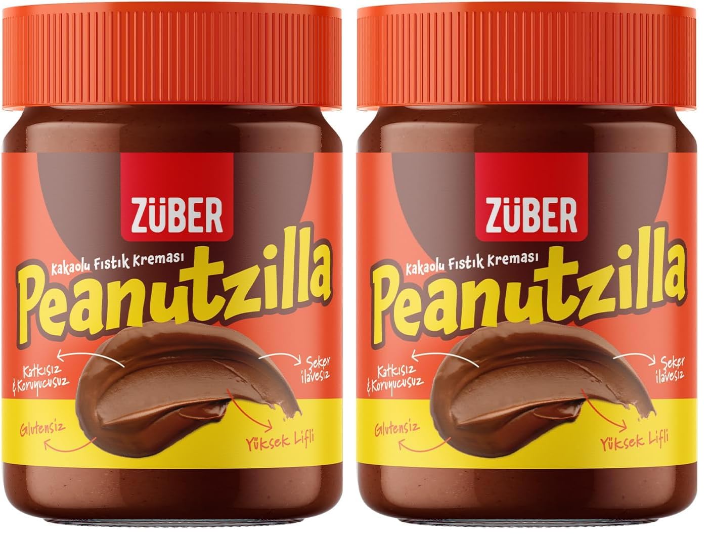 Züber Peanutzilla Kakaolu Fıstık Kreması (2 paketi)