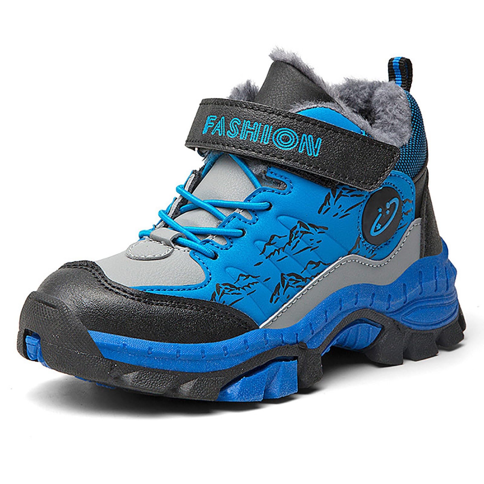 Ragazzi Scarpe per Bambini Stivali da Equitazione per Ragazzi e Ragazze Autunnali Invernali Scarpe Invernali Allaperto Antiscivolo Boots Leggero Antiscivolo Chaussures Enfant pour École et Loisirs