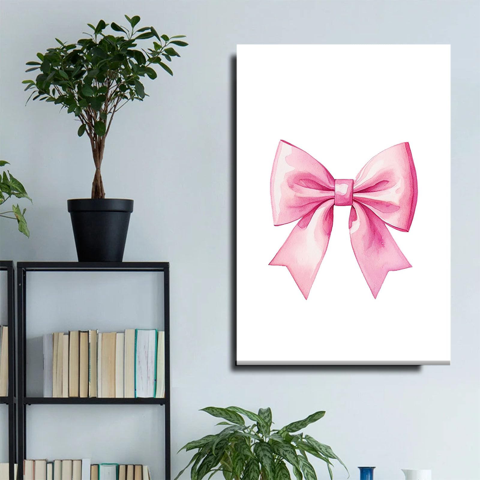 Amazon.co.jp: GLBUPIAL ピンクリボン リボン かわいい 水彩画 アート