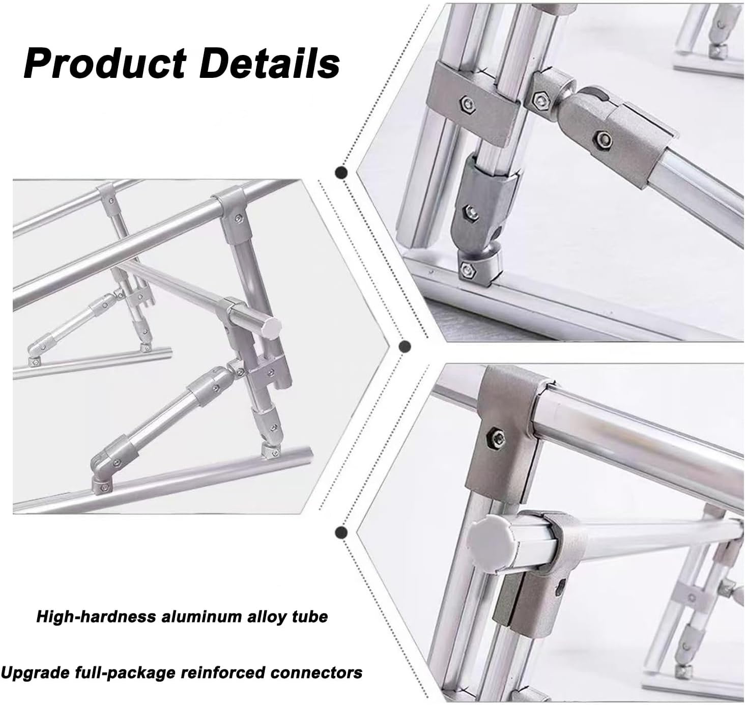 Aluminum Alloy Cross-Stitch Stand - Foldable and Adjustable Embroidery Frame, Multi-Angle Support for Cross-Stitch, Needlework, and Hand Embroidery