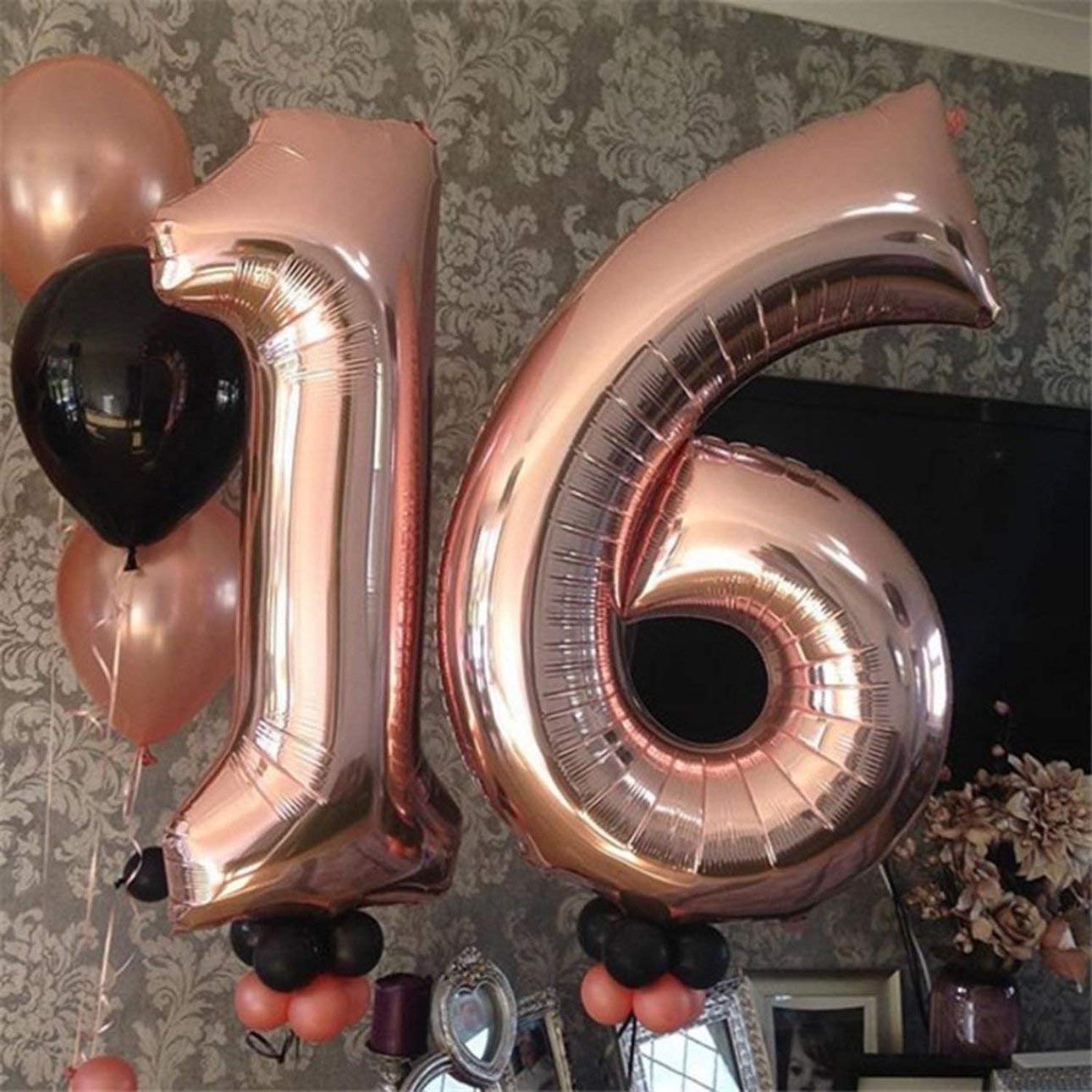 Riesiger Folienballon Zahl 9 In Roségold – 80 Cm, Mit Selbstverschluss-Ventil – Für Geburtstag, Jubiläum & Partydeko – Wiederbefüllbar Und Langlebig