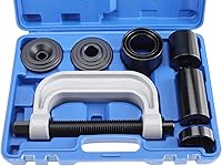Vista 1 de Kit de herramientas de prensa de rótula resistente, kit de herramientas de extracción de juntas esféricas y U para la mayoría de automóviles y Azul
