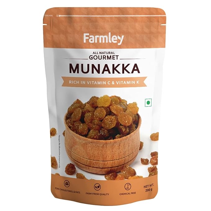Farmley Premium Munakka Raisins - 200 gram I Healthy Dried Fruits ...