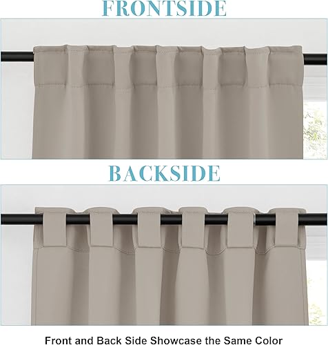 Miniatura 3 de RYB HOME - Cortinas blackout con aislamiento térmico, cortinas de privacidad para dormitorio, sala de estar, comedor, armario, 42 x 54 pulgadas