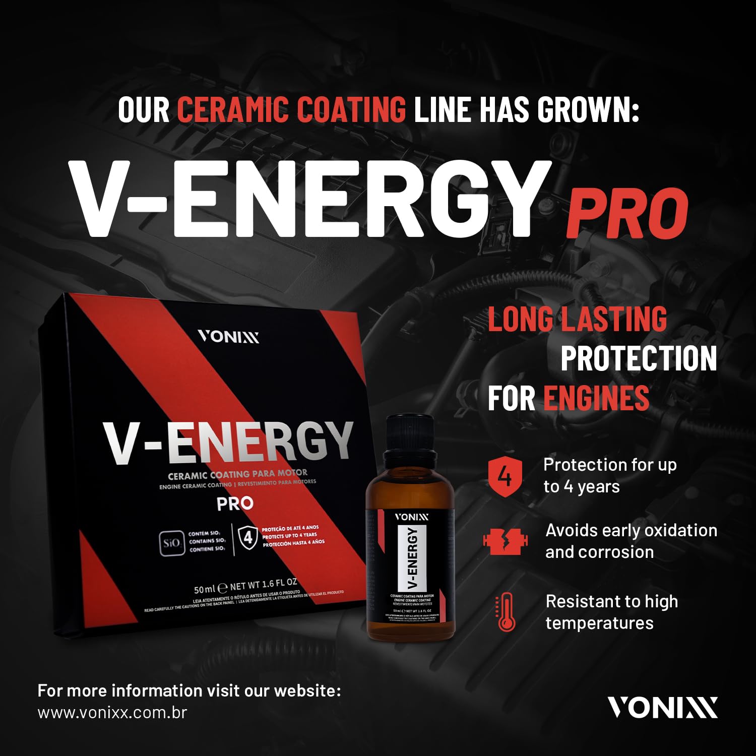 Amazon | Vonixx V-Energy PRO エンジンベイセラミック