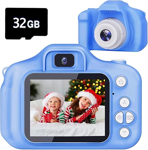 Juguetes de cámara para niños, regalos de Navidad, cumpleaños, festival para niños de 3, 4, 5, 6, 7, 8, 9, 10 años, video digital HD, cámara para